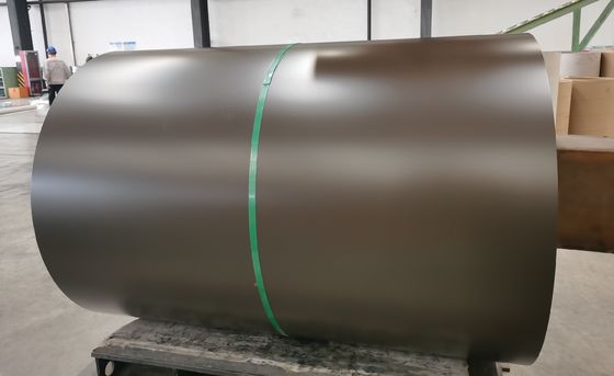 0.45mm 1200mm AZ150 PPGL 전공 컬러 스틸 코일 지붕 클래싱용 브라운 S320GD