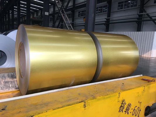 AZ70 코팅 알루진 코일 골든 AFP 돌로 코팅 된 지붕 타일 A792M DX51D 정규 최소 스판글