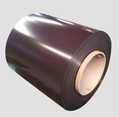 Z225 PPGI 브라운 색상 코팅 엽 코일 HDP DX51D