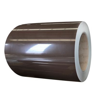 HDP 발스파르 맞춤형 갈색 0.50-1.0mm Z275 PPGI 선화 된 색상 코팅 철 코일 DX51D 지붕 패널