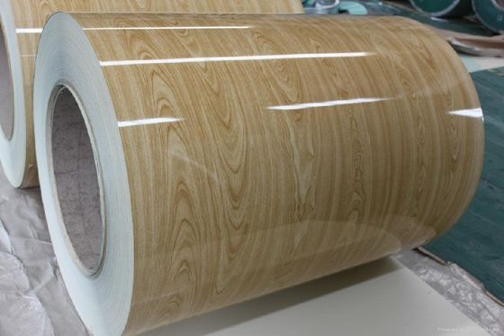 PVDF 부드러운 나무 곡물 강철 코일 벽 사이딩에 알루미늄 코일